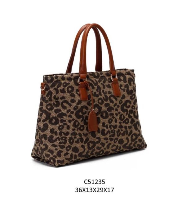 Leopard print handbag