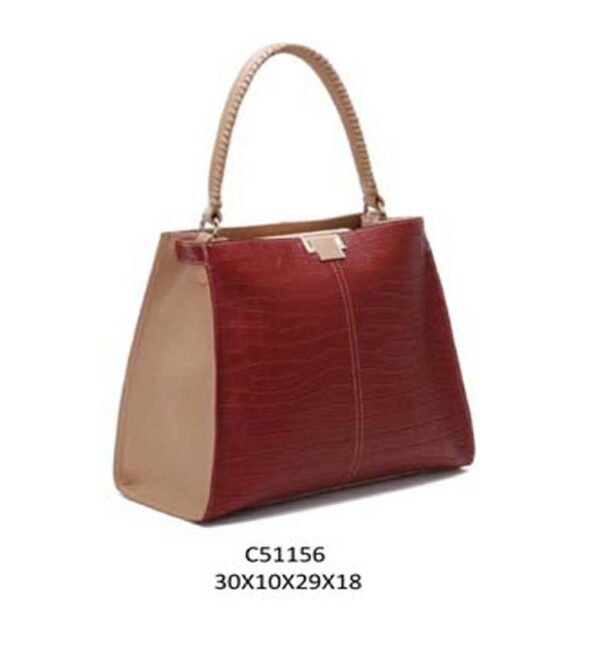 Premium Croco Effect Tote Handbag