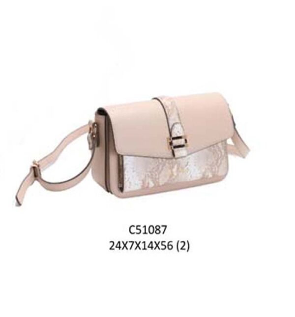 Fashion Flap Crossbody Leather Ladies Hand Bag Pink