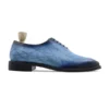 Odessa - Men's Burnished Blue Pebble Grain Leather Wholexcut Shoe - Image 2