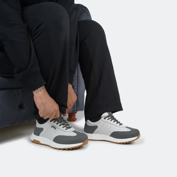Ozil - Men's White and Gray Snearker - Image 6