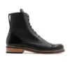 Winek - Men's Black Calf and Patent Leather Boot - Image 2