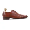 Vance - Men's Light Brown Patina Calf Leather Oxford Shoe - Image 2